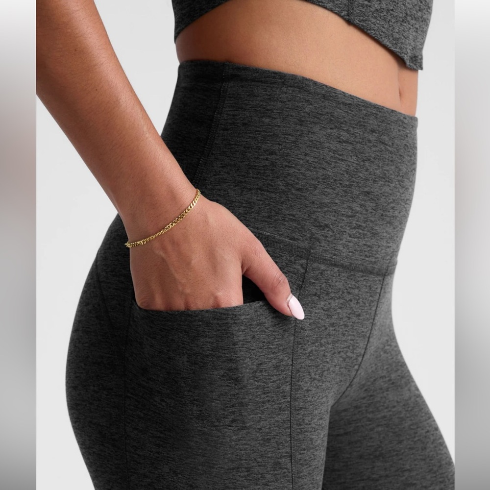 NWT Beyond Yoga Spacedye Equipped Pocket Midi Legging- MIDNIGHT GREEN - Picture 7 of 7